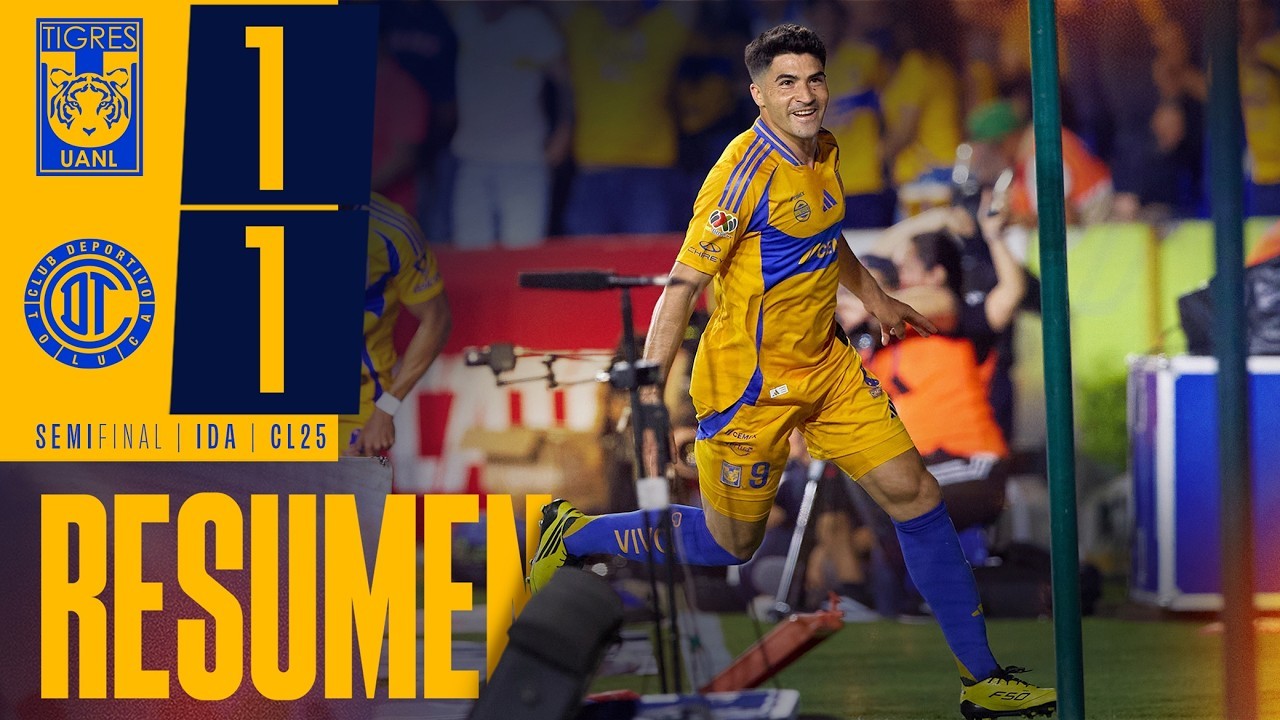 #ไฮไลท์ฟุตบอล [ ไทเกรส ยูเอเอ็นแอล 1 - 1 โตลูก้า ] เม็กซิโก พรีเมร่า ดิวิชั่น 2025/15.5.68