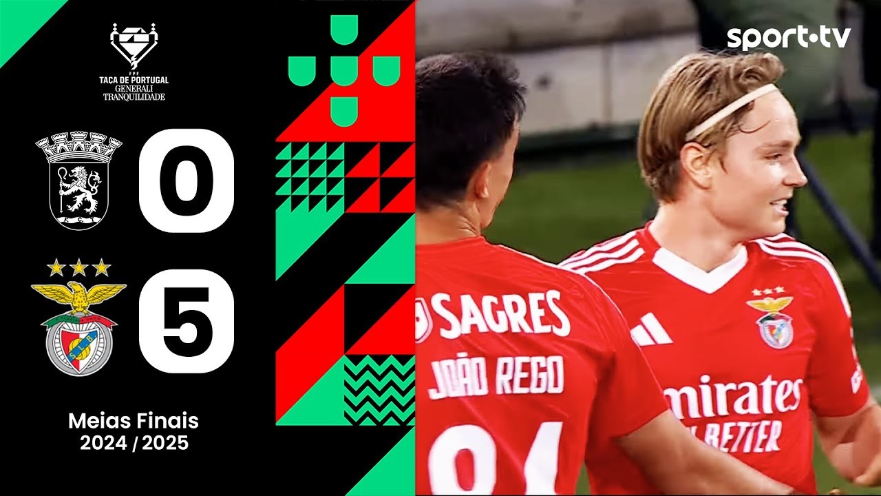 #ไฮไลท์ฟุตบอล [ ทีร์เซนเซ่ 0 - 5 เบนฟิก้า ] โปรตุเกส คัพ 2025/10.4.68