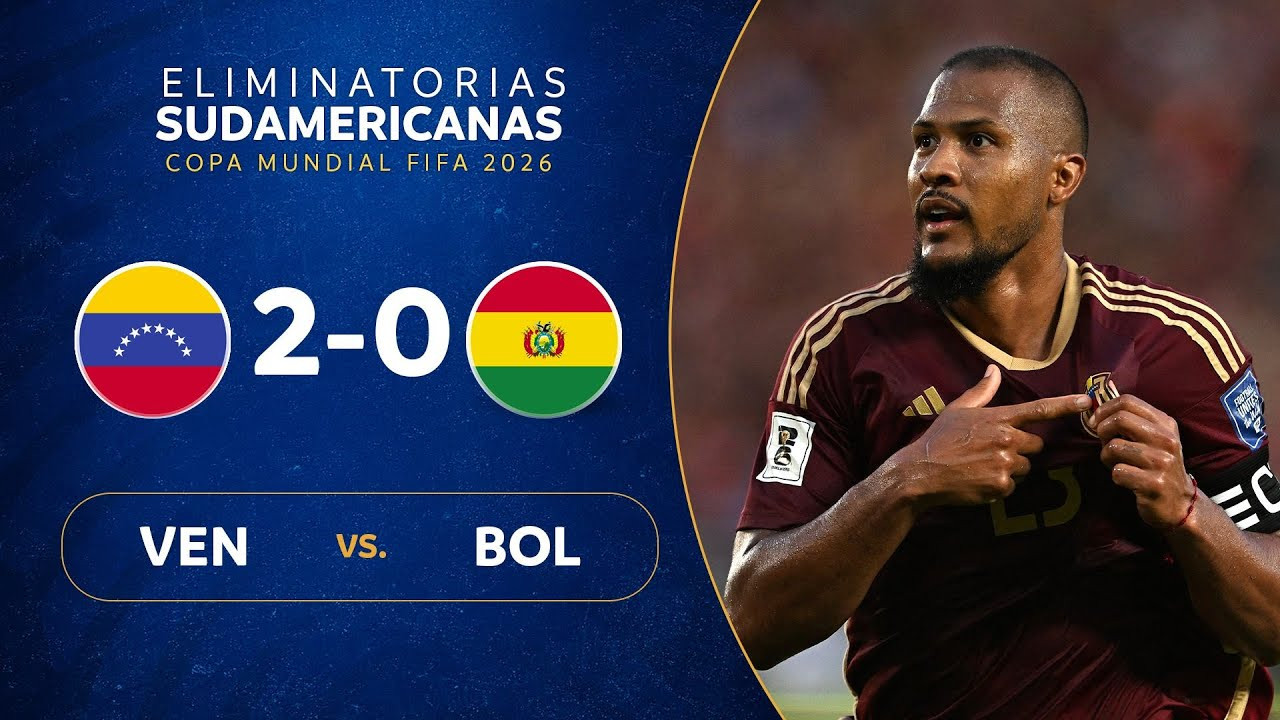 #ไฮไลท์ฟุตบอล [ เวเนซุเอล่า 2 - 0 โบลิเวีย ] ฟุตบอลโลก รอบคัดเลือก โซนอเมริกาใต้ 2025/7.6.68