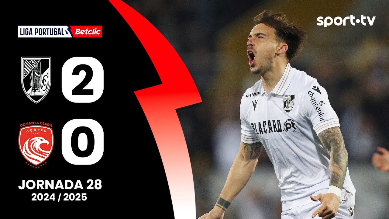 #ไฮไลท์ฟุตบอล [ วิตอเรีย กิมาไรส์ 2 - 0 ซานตาคลาร่า ] ลีกา ซาเกรส โปรตุเกส 2025/6.4.68