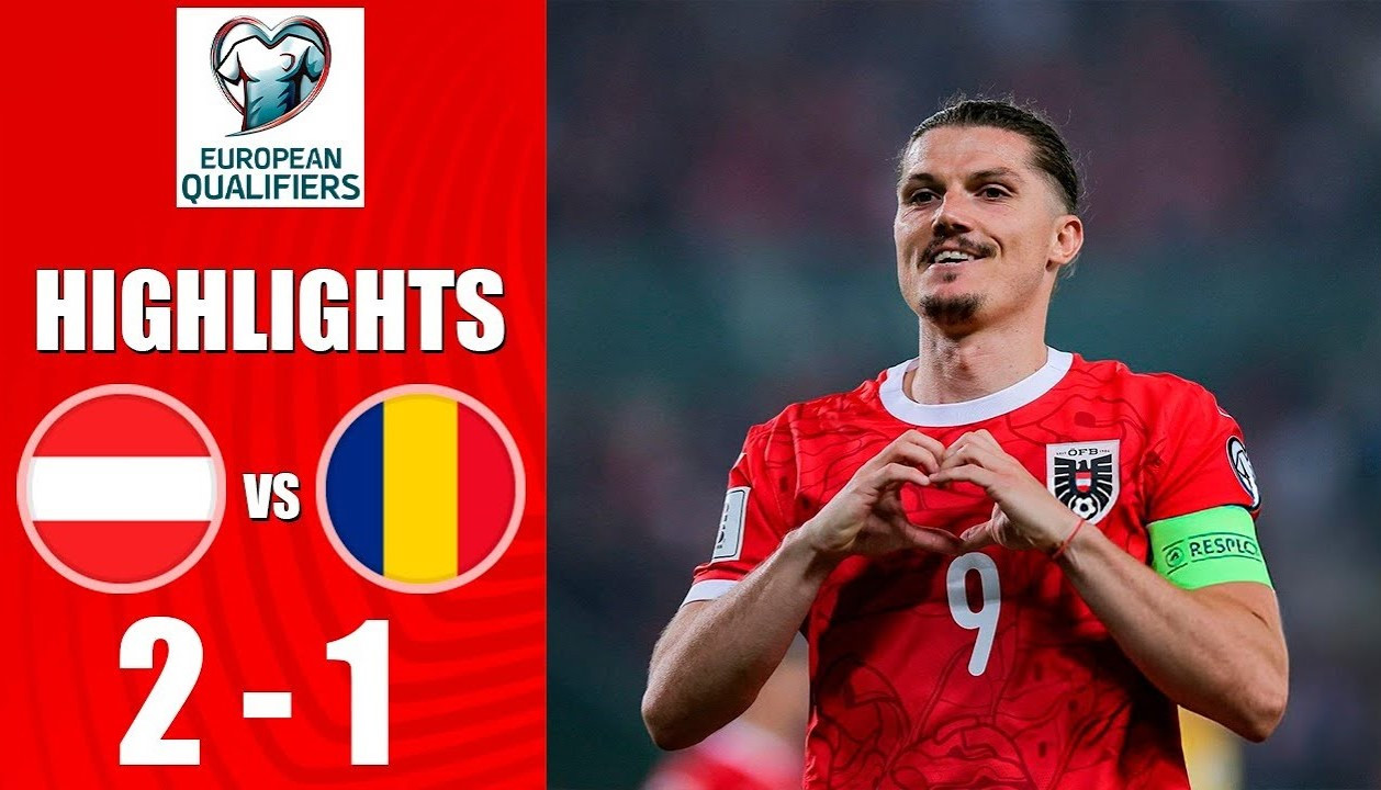 #ไฮไลท์ฟุตบอล [ ออสเตรีย 2 - 0 โรมาเนีย ] ฟุตบอลโลก รอบคัดเลือก โซนยุโรป 2025/8.6.68