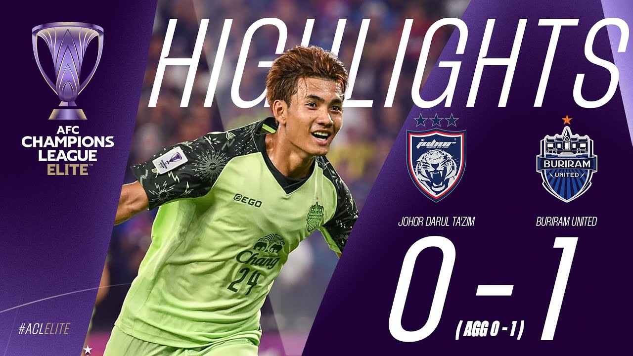 #ไฮไลท์ฟุตบอล [ ยะโฮร์ ดารุล ทักซิม(มาเลเซีย) 0 - 1 บุรีรัมย์ ยูไนเต็ด(ไทย) ] เอเอฟซี แชมเปี้ยนส์ลีก อีลิท 2025/12.3.68