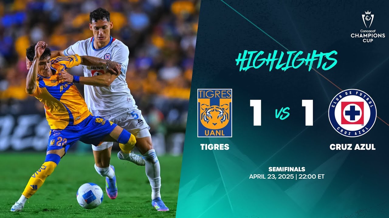 #ไฮไลท์ฟุตบอล [ ไทเกรส ยูเอเอ็นแอล 1 - 1 ครูซ อาซูล ] คอนคาเคฟ แชมเปี้ยนส์ คัพ 2025/24.4.68