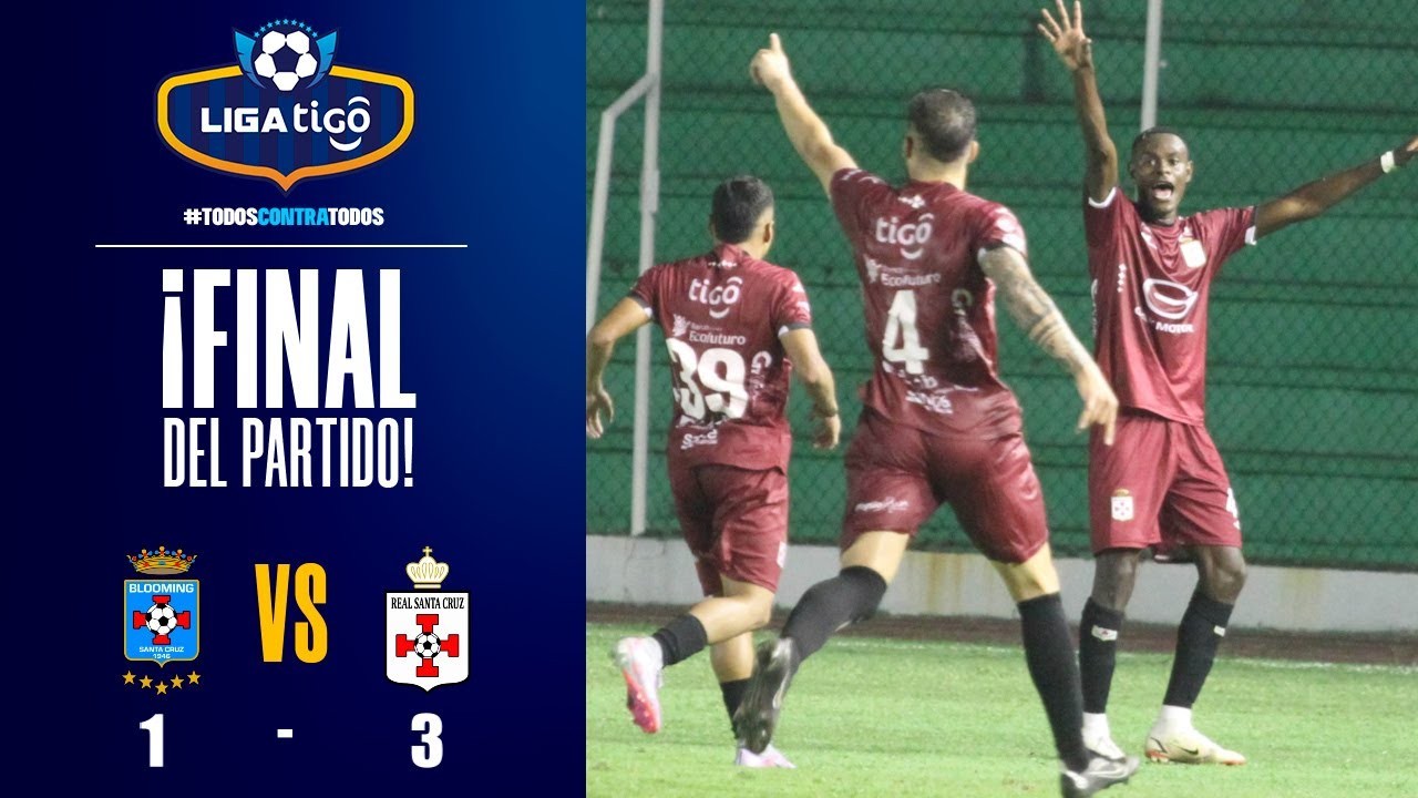 #ไฮไลท์ฟุตบอล [ บลูมมิ่ง 1 - 3 เรอัล ซานต้า ครูซ ] โบลิเวีย ลีกา เดอ ฟุตบอล พร็อม 2023